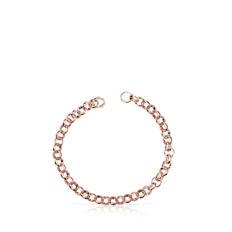 Pulsera Tous Hold de Plata Vermeil rosa-1