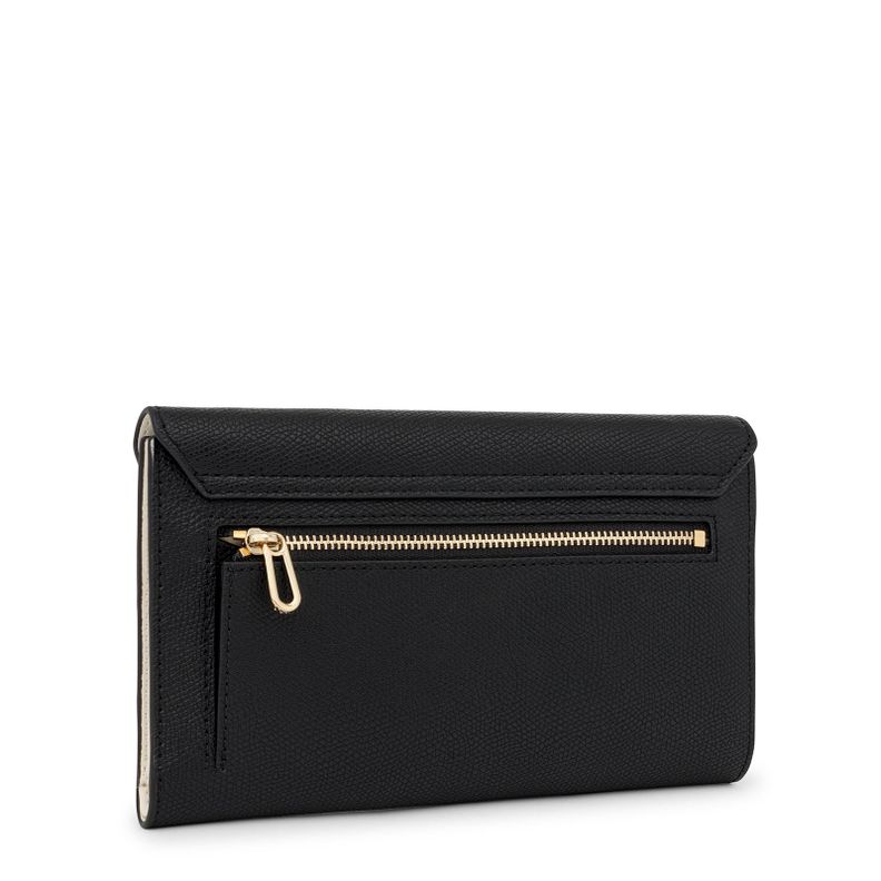 Billetera Flap negra Sylvia Tous-1