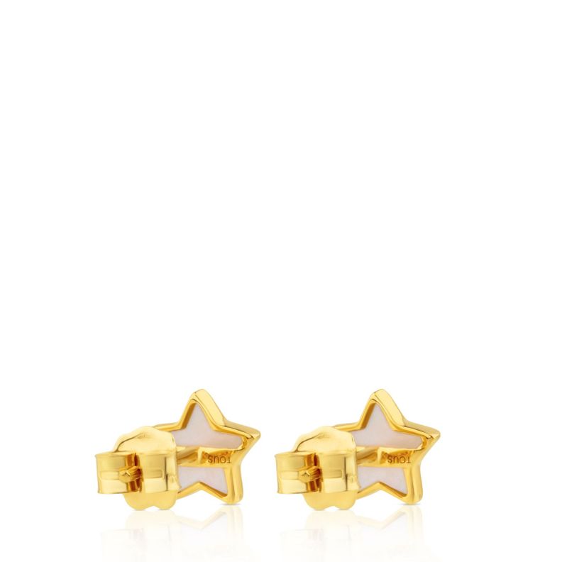 Aros XXS estrella de Oro y Nacar Tous-2