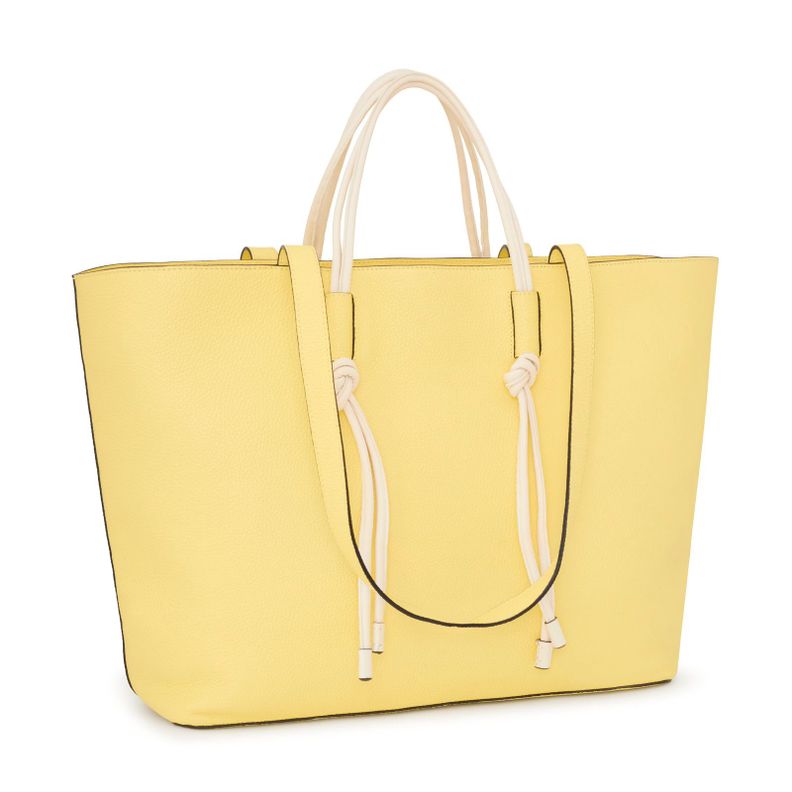 Capazo grande de piel amarillo TOUS Lynn-1
