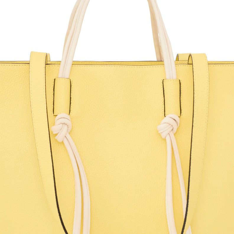 Capazo grande de piel amarillo TOUS Lynn-3