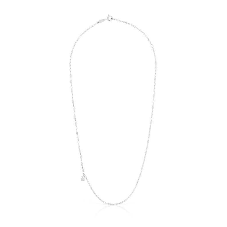 Collar de plata con anillas ovales Bold Bear Tous-1