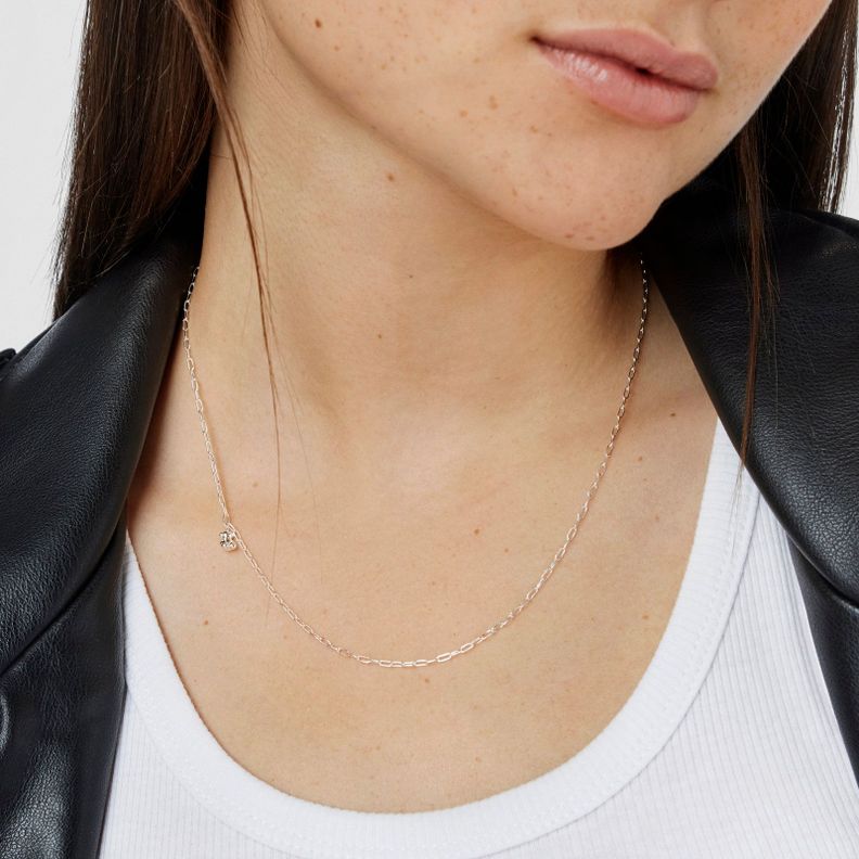 Collar de plata con anillas ovales Bold Bear Tous-4