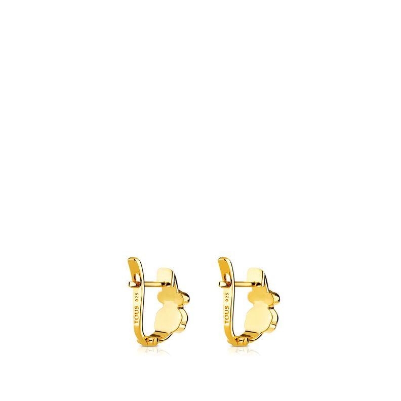 Pendientes con baño de oro 18 kt sobre plata Gen-2