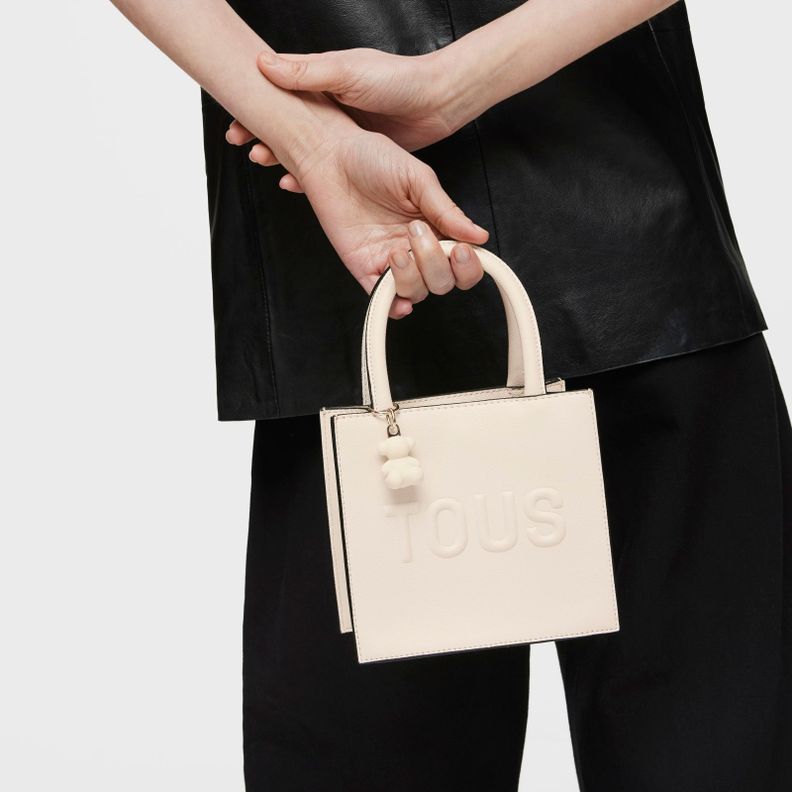 Bolso mini cube beige TOUS Brenda-4