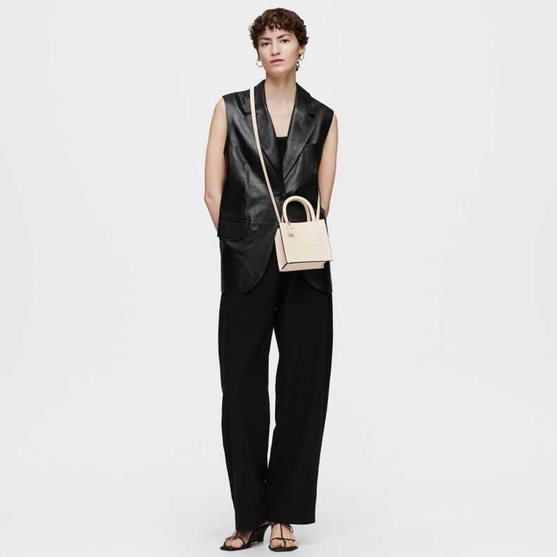 Bolso mini cube beige TOUS Brenda-5