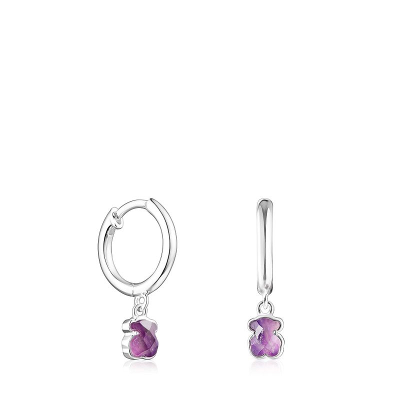 Aros Cool Color de plata y amatista Tous-0