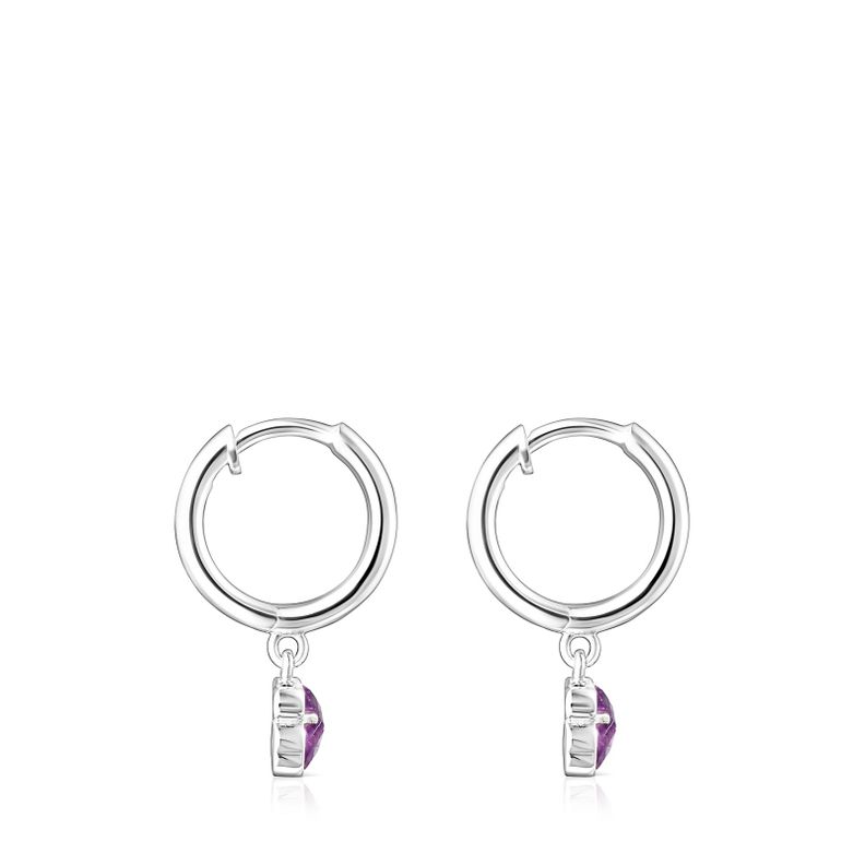 Aros Cool Color de plata y amatista Tous-1