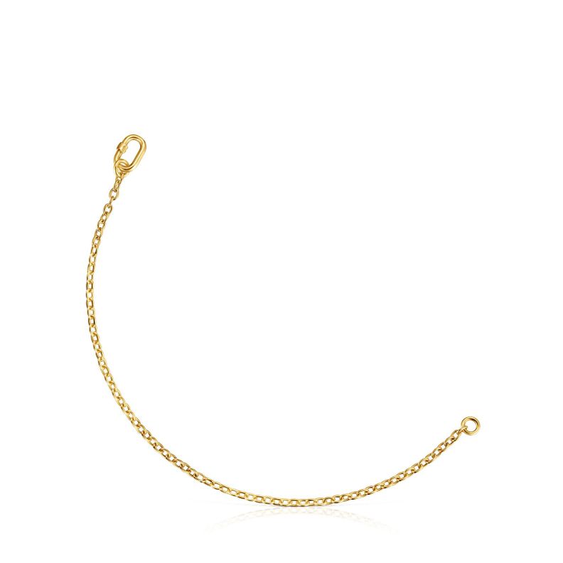 Pulsera cadena gruesa de oro Hold Oval-0