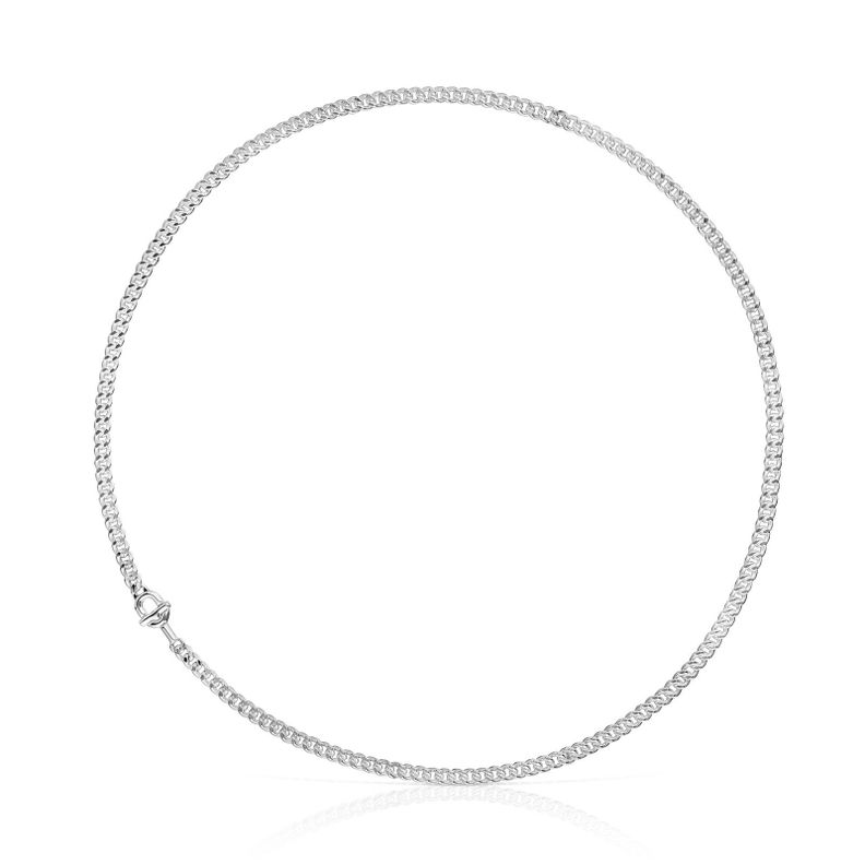 Gargantilla barbada de plata Manifesto 42 cm-0
