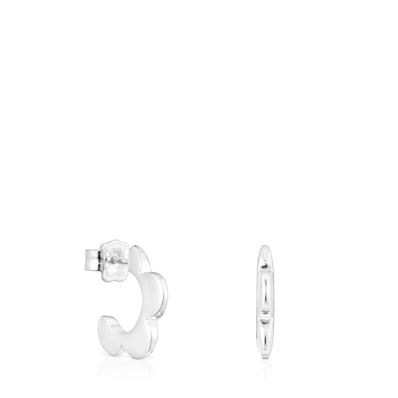 Aros de plata flor Bold Motif Tous-0