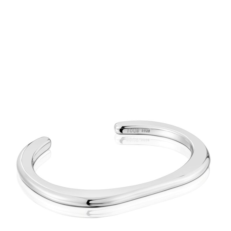 Pulsera esclava de plata Line-0