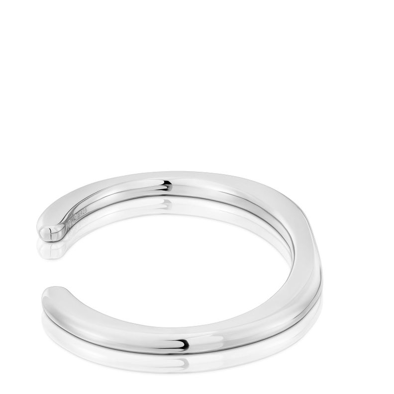 Pulsera esclava de plata Line-1