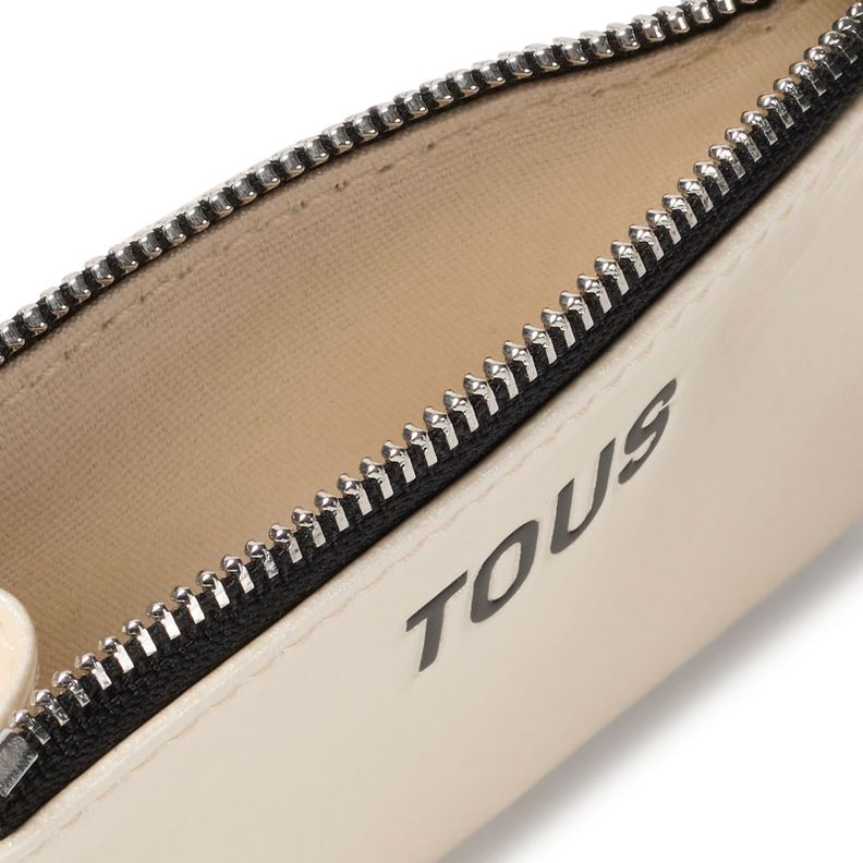 Monedero tarjetero beige New Dorp-2