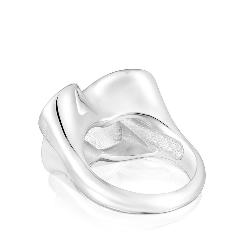 Anillo sello de plata mariposa Bold Motif Tous-2