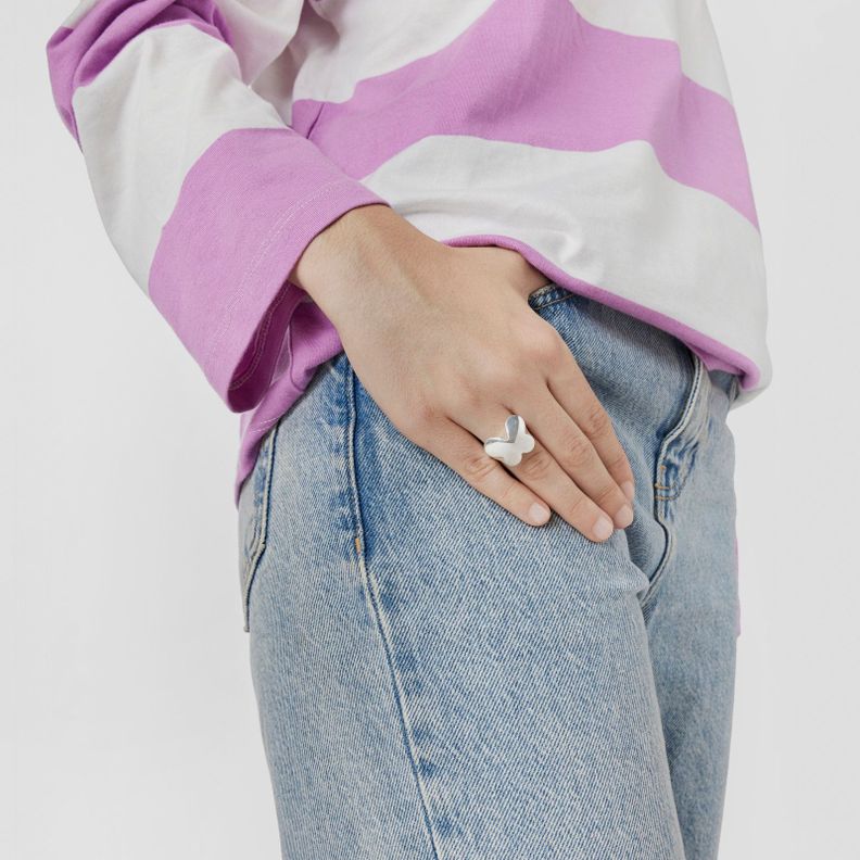 Anillo sello de plata mariposa Bold Motif Tous-6