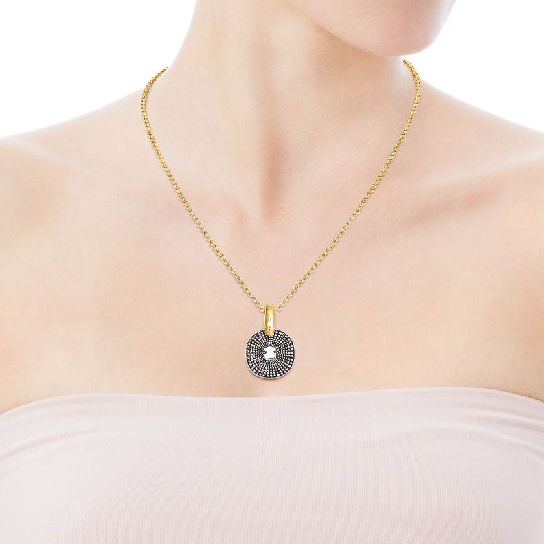 Colgante pequeño bicolor Oursin Tous Tous