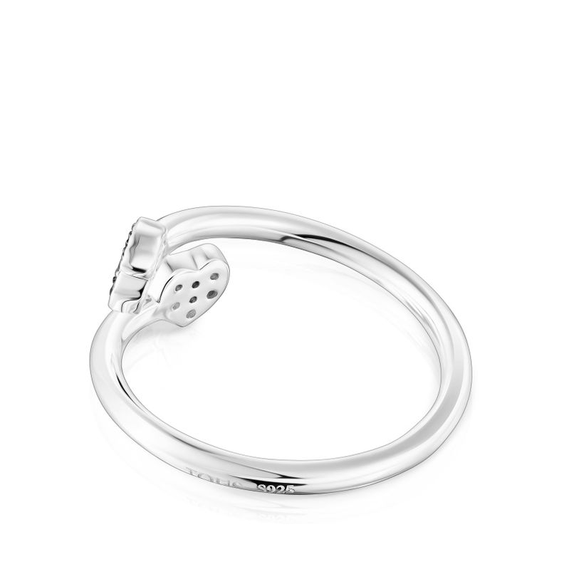 Anillo plata con motivos zafiros y amatistas New Motif Tous-2