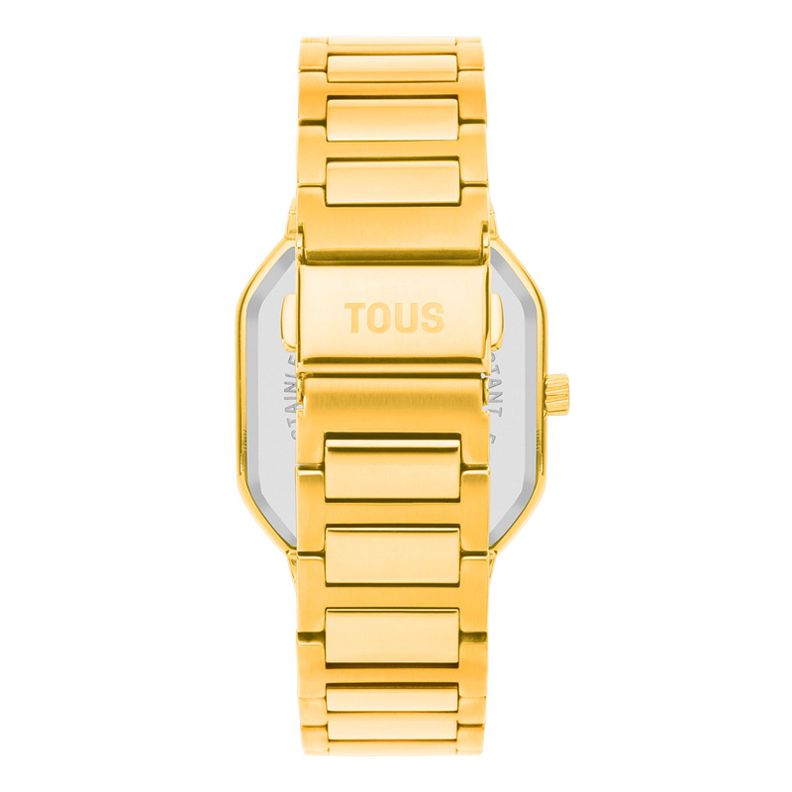 Reloj analógico con brazalete acero IPG dorado Lit-2