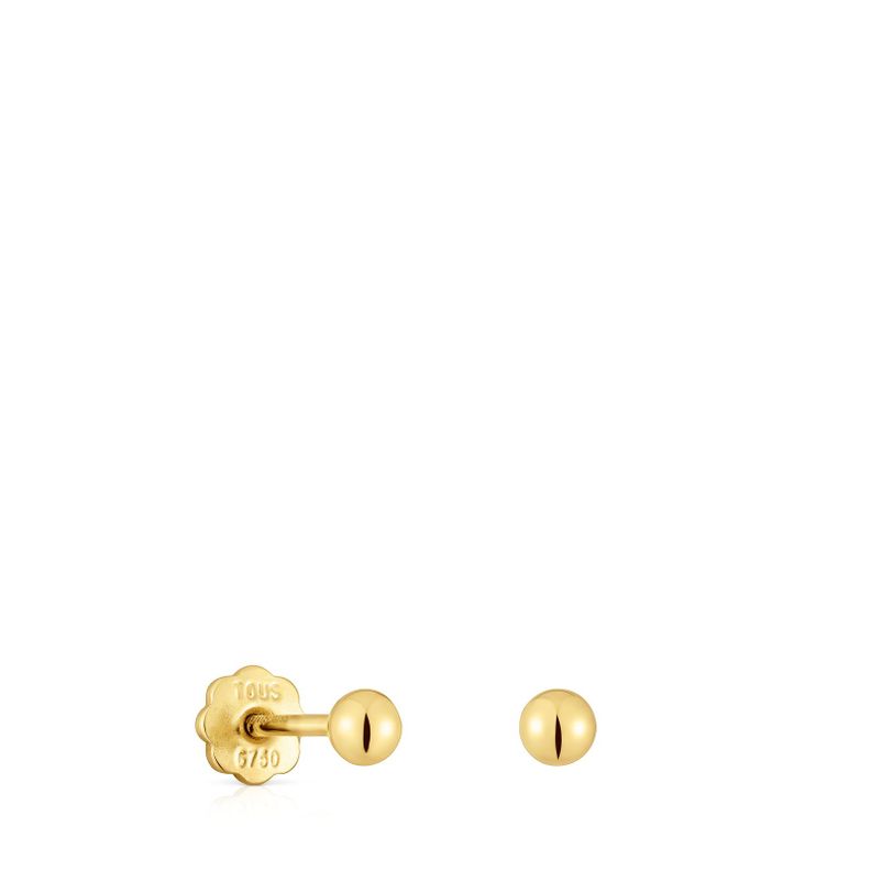 Pendientes de oro 3 mm Basics-0