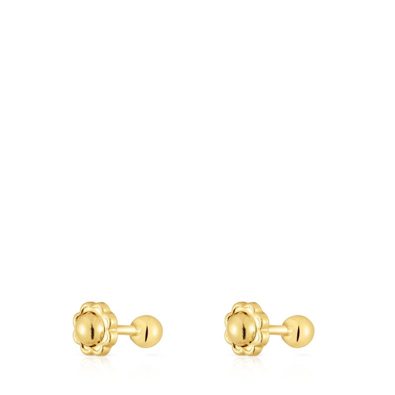 Pendientes de oro 3 mm Basics-2