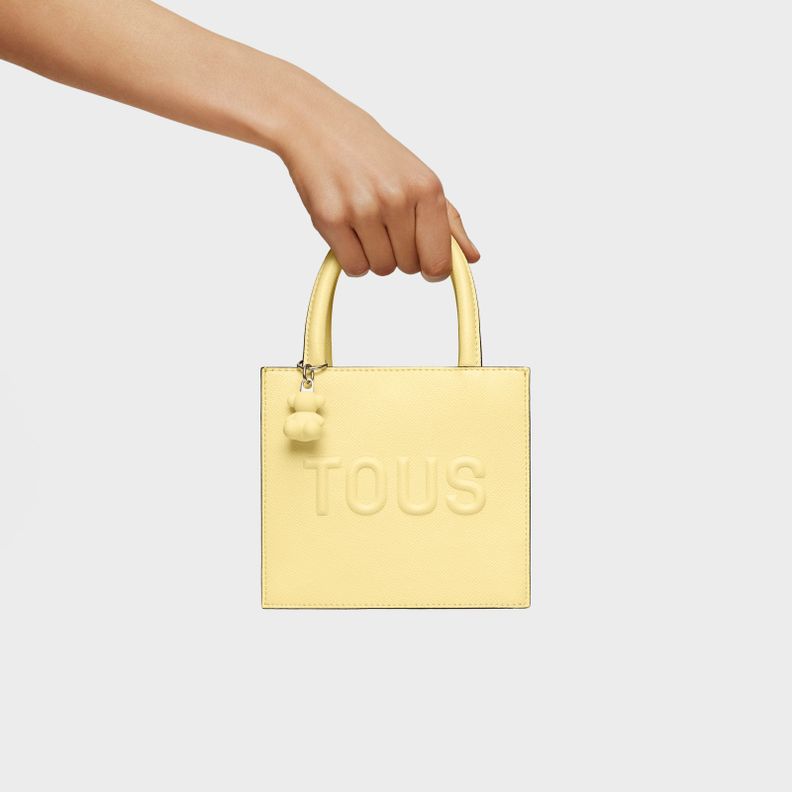 Bolso mini cube amarillo claro TOUS Brenda-5