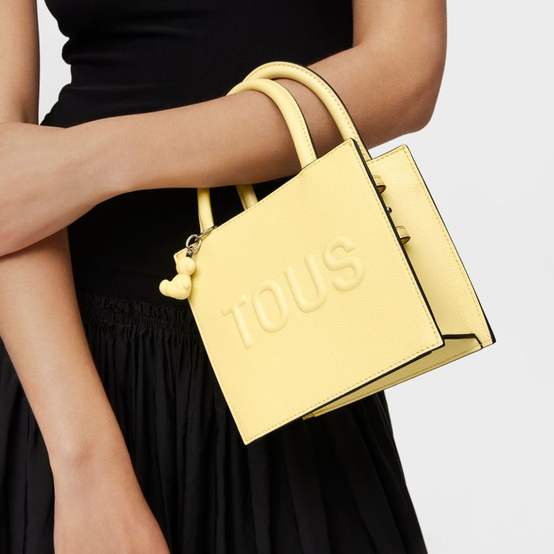 Bolso mini cube amarillo claro TOUS Brenda-6