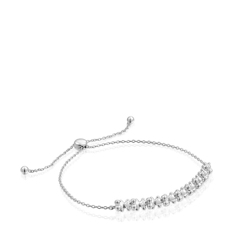 Pulsera cadena de plata y detalle Bold Bear-0