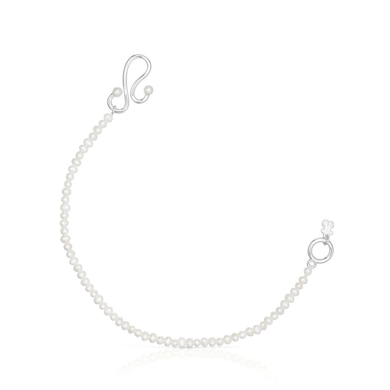 Pulsera de perlas cultivadas y plata Tsuri Tous-0