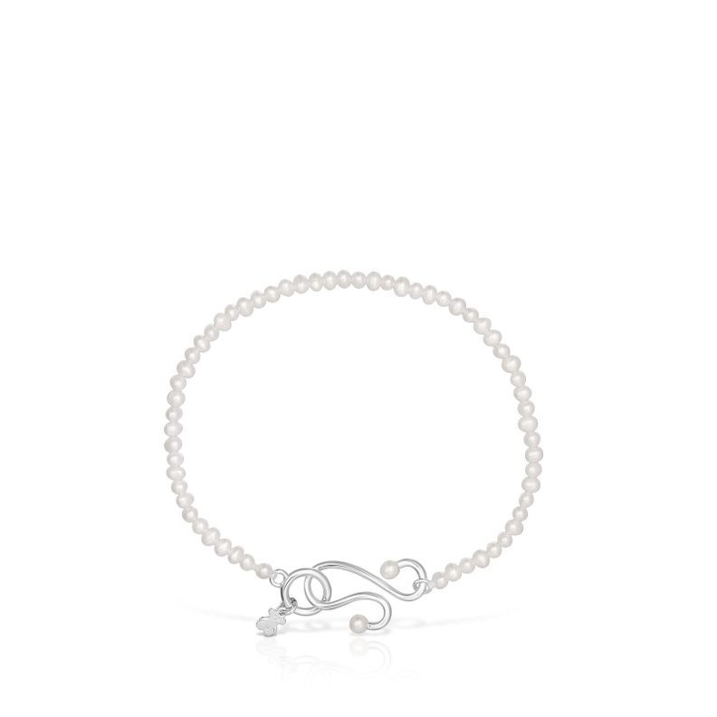 Pulsera de perlas cultivadas y plata Tsuri Tous-1