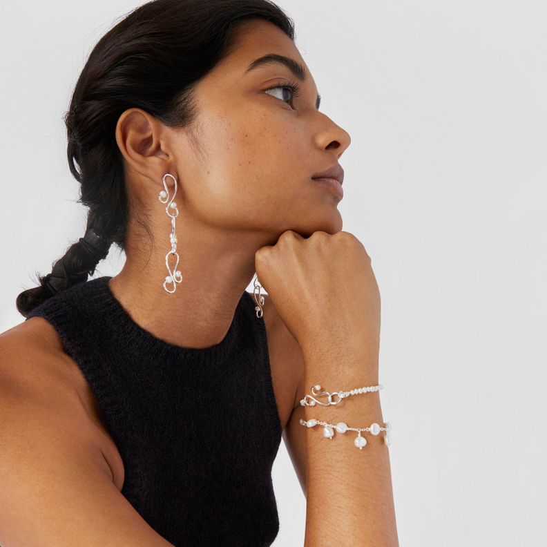 Pulsera de perlas cultivadas y plata Tsuri Tous-3