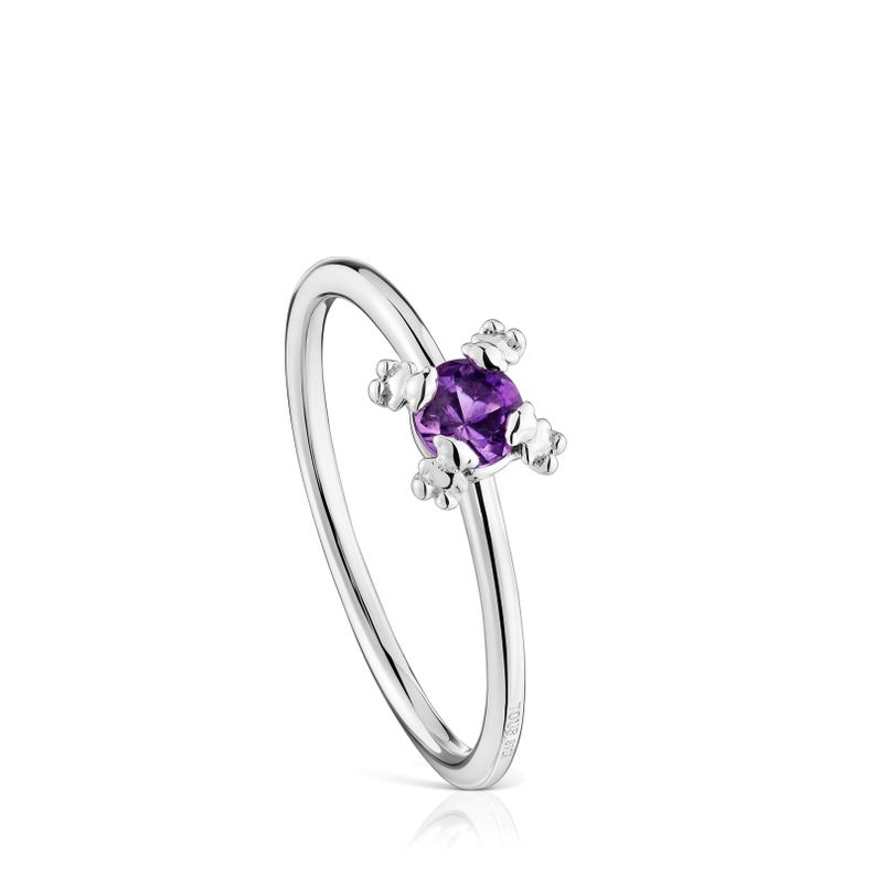Anillo de plata y amatista Color Pills-0