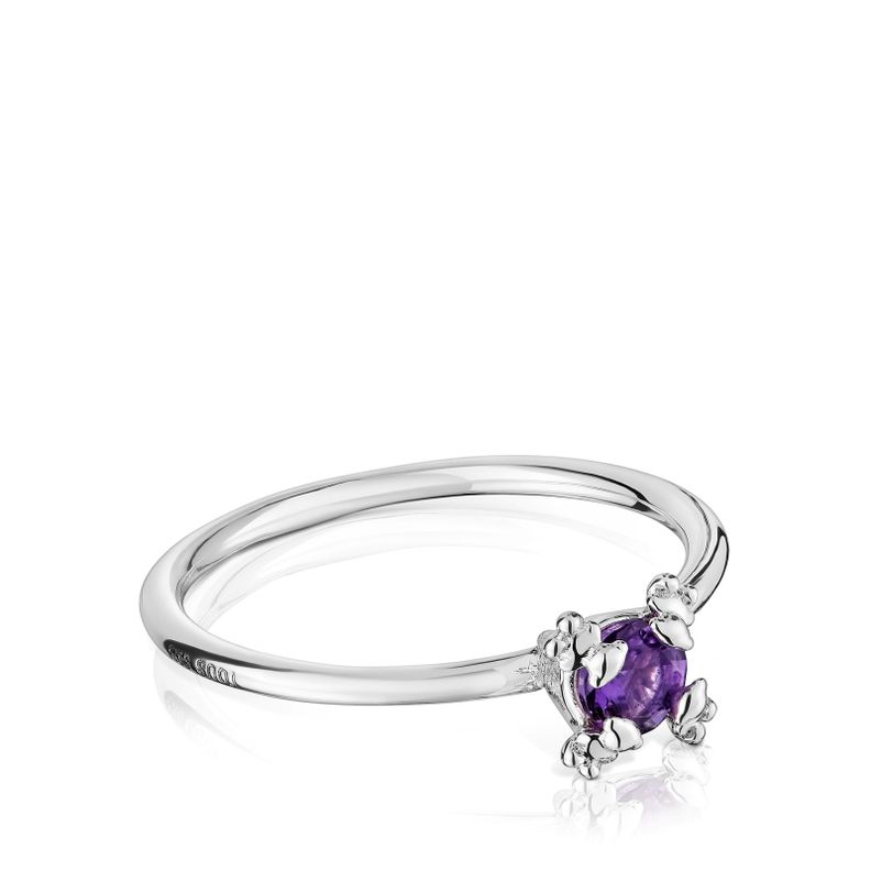 Anillo de plata y amatista Color Pills-1