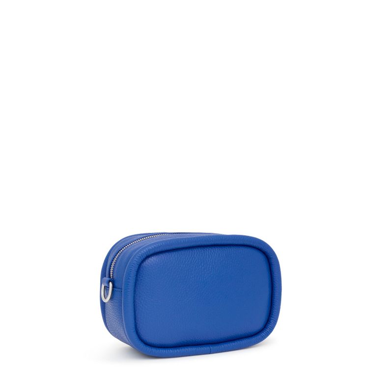 Bandolera reporter de piel azul eléctrico TOUS Miranda-1
