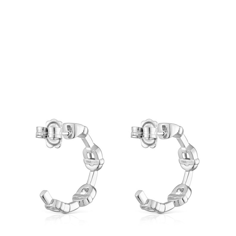 Pendientes de aro logo de plata 17,4 mm TOUS MANIFESTO-2