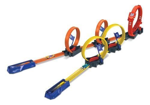 Pista Hot Wheels Multi Loop Stunt Tracks Incluye Auto-1