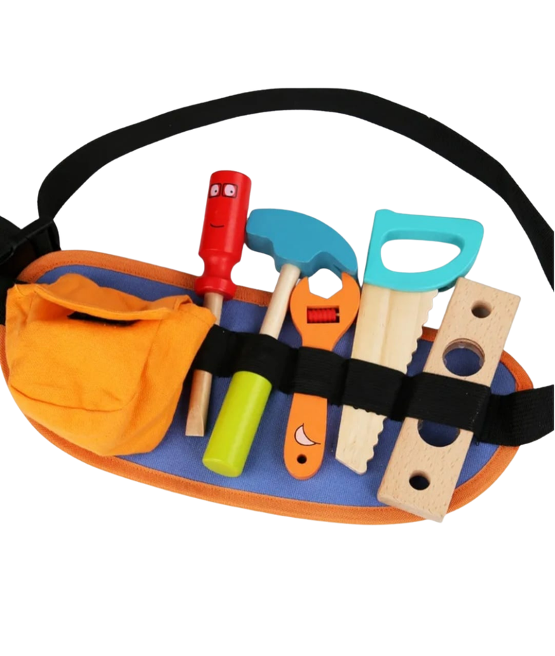 Juego Didactico Cinturon De Herramientas Madera