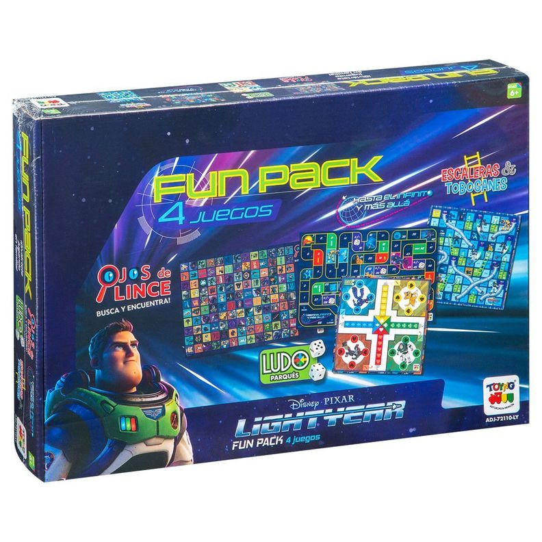 Juego Mesa Detective Ojo De Lince Ludo 4 En 1 Buzz Lightyear Azul