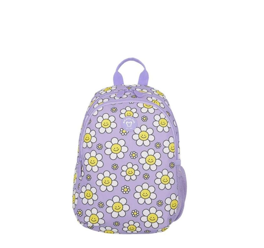 Mochila Escolar Infantil Homeschool Saxoline Floreada