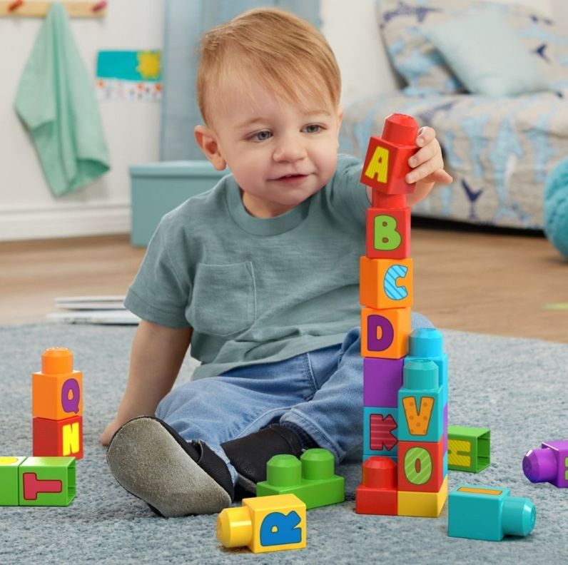 Mega Bloks Bloques Construcción Aprendizaje 30 Pzs + Bolsa-3