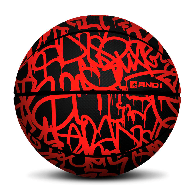 Balón And1 Xcelerate Graffiti Basketball Rojo-0