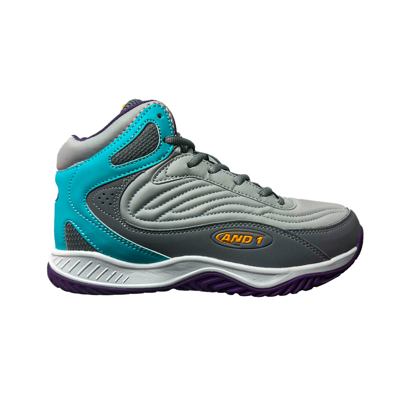 Zapatillas Ninos And1 Pulse 3.0 Gris / Morado