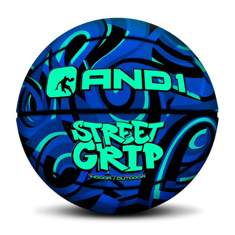 Balón de cuero And1 Street Grip Basketball Azul-0