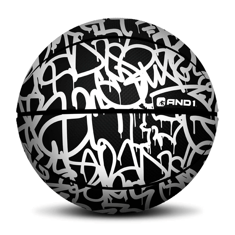 Balón And1 Xcelerate Graffiti Basketball Blanco-0