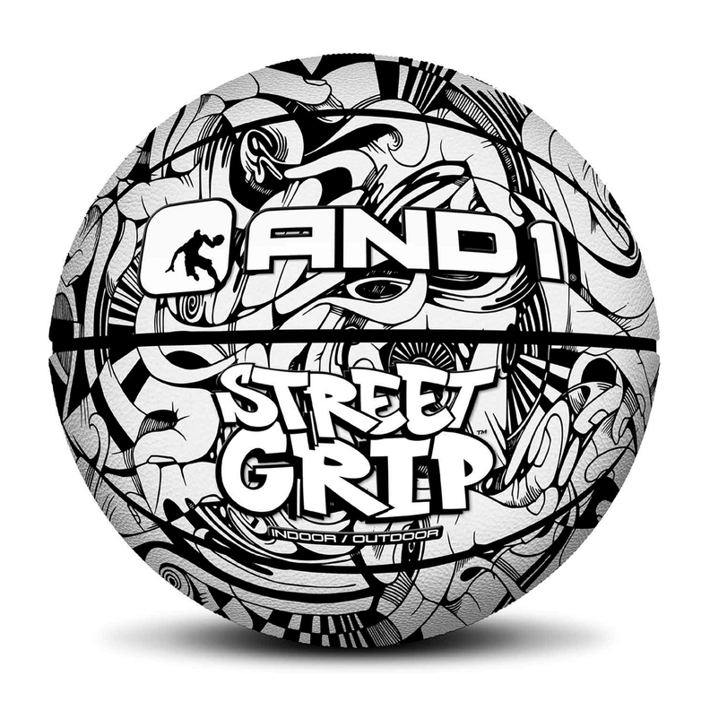 Balón de cuero And1 Street Grip Basketball Blanco-0