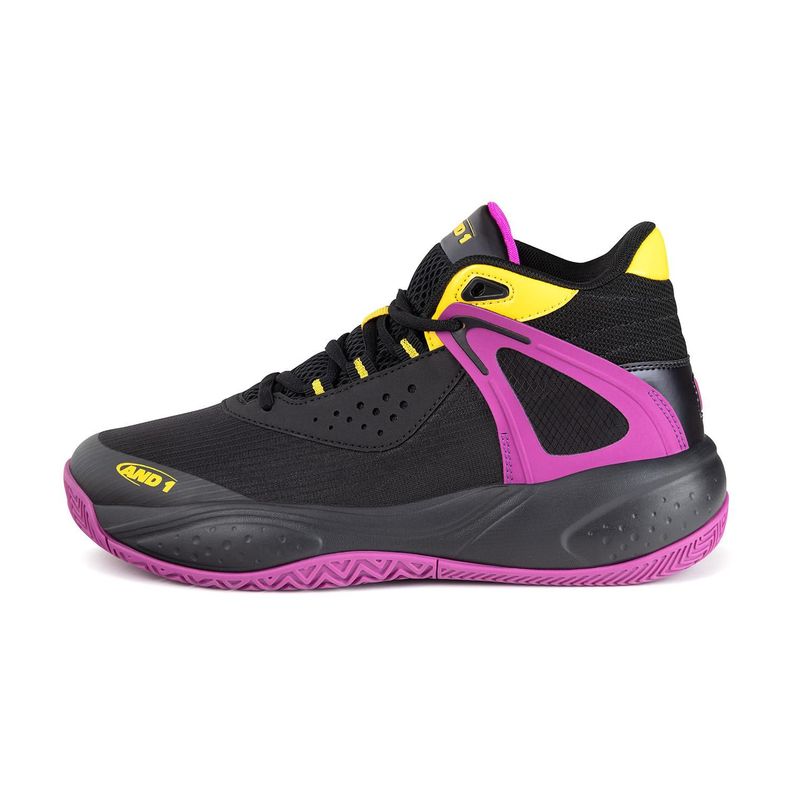Zapatillas Ninos And1 Revel Mid Negro / Morado 34