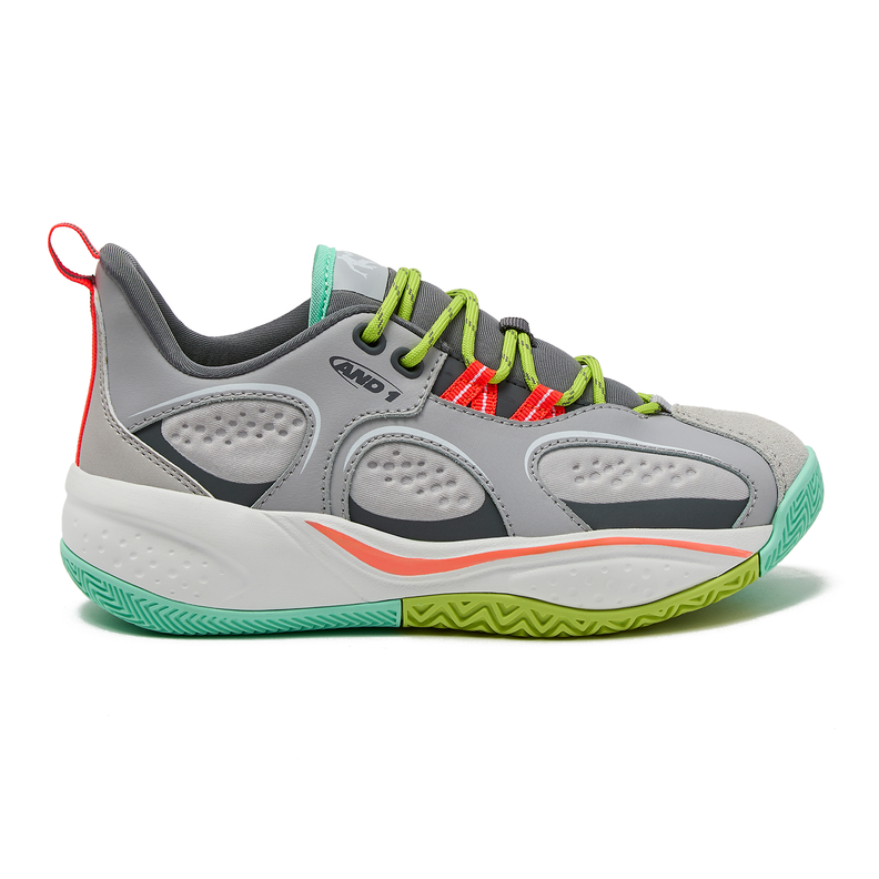 Zapatillas Niños And1 Cross Up Gris / Blanco-0