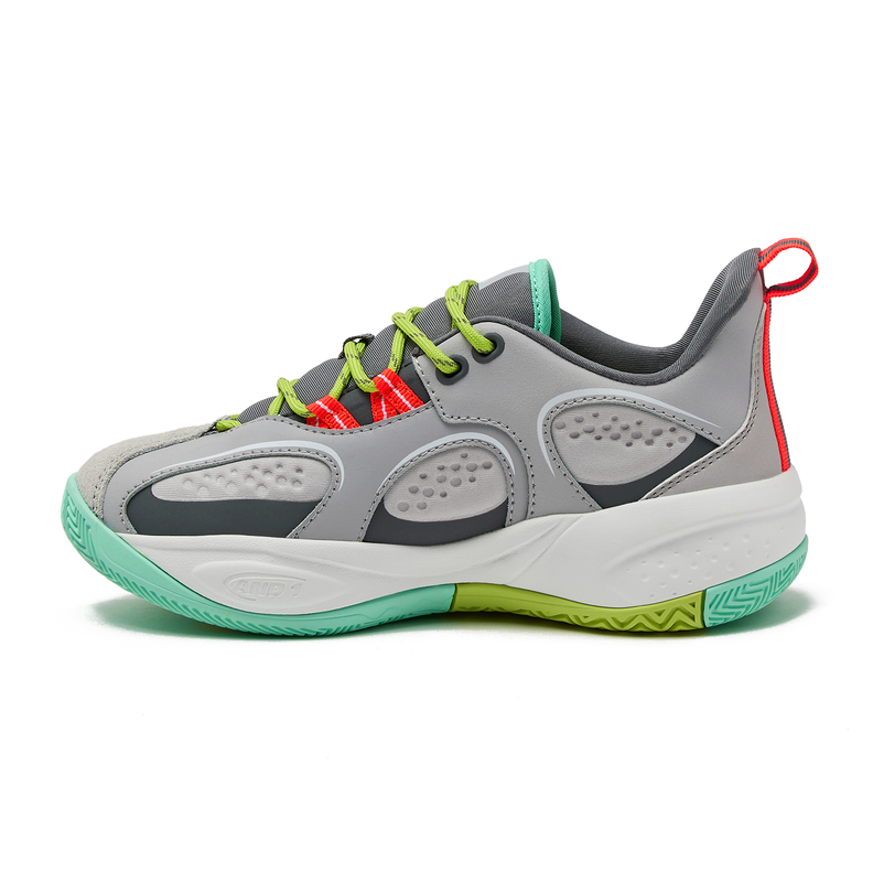 Zapatillas Niños And1 Cross Up Gris / Blanco-2