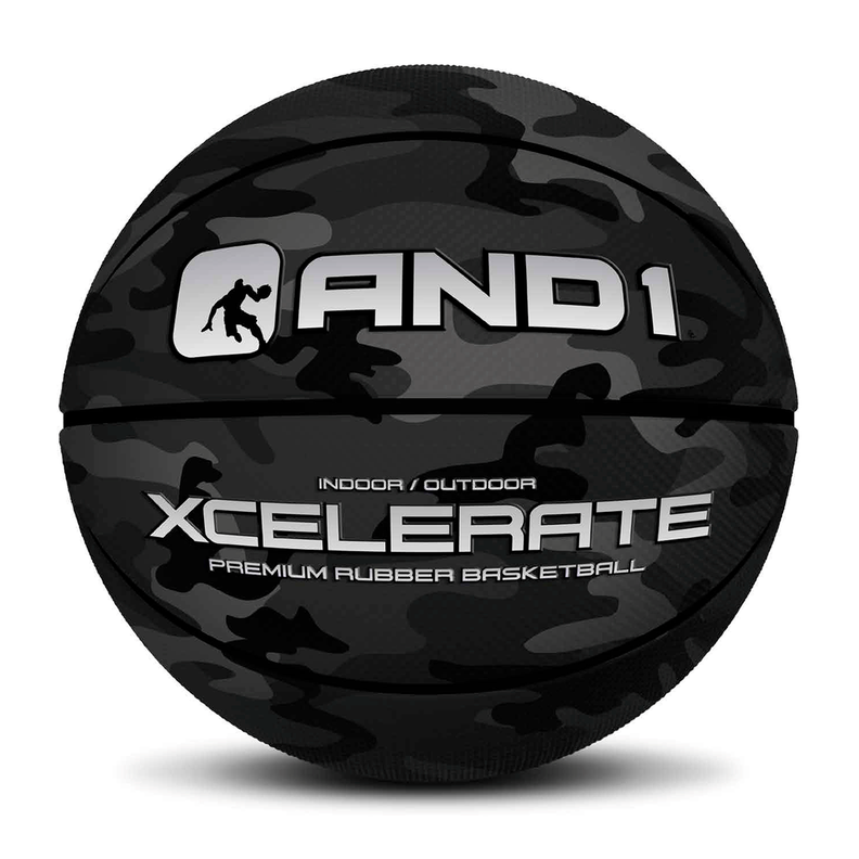Balón And1 Xcelerate Camo Oscuro Basketball Negro-0