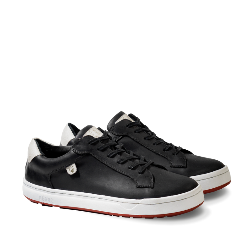 Zapatilla Cuero Hombre Vecchio - Negro-0